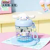 Caneca de Água Transparente My Melody Oficialmente Licenciada pela Sanrio, Copo Portátil de Viagem, Copo Fofo de Desenho Animado de Mão, Mini Fofo