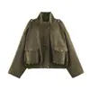 Chaqueta Bomber de Cuello Alto de Manga Larga para Mujer, Nueva, Moderna y Elegante, Estilo Europeo y Americano Transfronterizo 2026 4344659