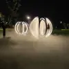 Rociador de Pétalos de Verano Popular Puerta de Niebla de Agua Giratoria Puerta de Rociador de Pétalos Juego de Calentamiento Accesorios de Exhibición Anillo Romántico
