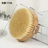 Cepillo de Masaje de Doble Cara Cerdas Bala Cepillo de Baño Corporal Mango de Madera Cepillo de Lufa Nanzhu Hemu Cepillo de Baño