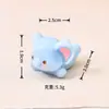 Nuevos Adornos de Micro Paisaje Elefante Rosa y Azul Adornos de Resina para Escritorio y Coche Accesorios Hechos a Mano para Casa de Muñecas DIY