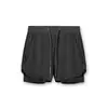 Fitness Brothers Calça de Treino de Corrida de Verão Respirável de Secagem Rápida Tamanho Grande Masculina Calça de Cinco Quartos de Camada Dupla Shorts Esportivos Transfronteiriços