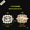 Novos Acessórios de Decoração para Sapatos com Strass, Fivelas de Sapato de Metal, Flores para Sapatos, Sandálias, Laços, Elementos Decorativos no Meio, Fivelas de Sapato Femininas
