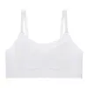 Sutiã sem Fio Fino para Meninas Fase 1 com Bojo Borboleta e Camisole Anti-Vazamento para Puberdade