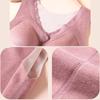 Cómodo chaleco cálido de encaje sin costuras más terciopelo para mujer invierno con almohadilla en el pecho ropa interior interior top acolchado