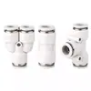Conector pneumático em Y redutor de engate rápido de três vias PW10-8 passagem reta redutor de engate rápido PG8-6mm PEG12-8