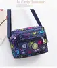 Bolsa Pequeña para Mujer, Bolso Cruzado, Bolso Casual de Lona, Bolso para Mamá, Bolso de Hombro con Texto Impreso, Bolso de Tela Floral, Artículos de Regalo