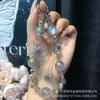 Cadena para teléfono móvil de flores con cuentas de cristal, cadena colgante, cadena para funda de teléfono móvil, nueva cadena colgante para bolso pequeño y fresco, cuerda colgante, adornos colgantes al por mayor