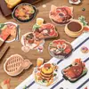 Coleção de Adesivos Paisagismo de Comida Xinmo Mini Comida Cena em Miniatura Livreto 3D Material Adesivo Suporta Dropshipping
