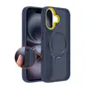 Adequado para Apple 15 iPhone 15 Resistente a Manchas Botão AI Sensor Câmera Suporte Magnético Sensação de Pele Capa de Celular Dois em Um