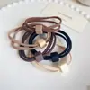 2024 Nuevo Estilo Diadema Trenzada de Doble Capa Goma Elástica Goma para el Cabello Goma para el Cabello de Mujer Diadema Anillo de Goma Juego de Cuero Cola de Caballo Alta