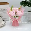 Nova Flor Artificial Flor de Sabão Rosa Produto Acabado Pequeno Buquê Decoração de Presente Lembrança de Casamento Caixa de Presente Buquê Atacado