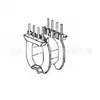 Estrutura de Transformador Atq18 Estrutura de Baquelite Atq19 Bobina de Estrutura de Alta Frequência Pino Horizontal 4+4
