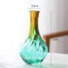 Vaso de Vidro Criativo Estilo Europeu Vaso de Vidro com Cintura Transparente Vaso de Flores para Sala de Estar Ornamentos Nórdicos Vaso para Flores Secas