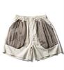 Ropa Vintage Verano 2025 Tendencia Japonesa Exterior Pareja Bloque de Color Bolsillo Grande Shorts Casuales Unisex Shorts de Cinco Puntos