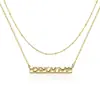 Collar Colgante de Moneda Europea y Americana de Amazon Cadena de Moda Abierta en Capas Tendencia Joyería de Cadena Regalo para Mujeres