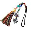 Colgante de Campanilla Vajra con Mantra de Seis Sílabas, Colgante para Bolso Estilo Étnico, Accesorios de Viaje DIY, Joyería al por Mayor