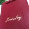 Bolsa de Papel Especial Roja para Joyería Bolsa de Empaque para Regalo Bolsa de Empaque Festivo de Papel Kraft Caja de Empaque Personalizada Lista para la Venta