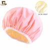 Amazon fornecimento cetim forrado impermeável touca de banho beleza perm cap cabelo cuidados com o cabelo touca nightcap JDY-453K