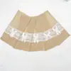 Directo de Fábrica Set de Cuchillo y Tenedor Navideño Bolsa con Borde de Encaje de Arpillera para Cuchillo y Tenedor Bolsa Festiva para Cubiertos de Fiesta y Boda