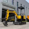 Exportação Transfronteiriça de 1,5 Tonelada de Pequena Escavadeira de Valas Elétrica, Canteiro de Obras Agrícola de Pomar Mini Escavadeira Residencial