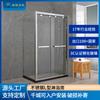 Baño Habitación de ducha en forma de L Separador de baño Separador de separación de seco y húmedo Baño de vidrio de网红 Baño personalización