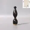Masajeador de Cuerno de Sándalo Verde Flor de Loto para Puntos de Acupuntura Ocular, Masaje Facial Especial para Despejar Meridianos, Palo Morado de Sándalo para Estirar Tendones