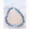 [Corazón Tan Quieto Como el Agua] Pulsera Natural de Cianita con Acabado de Alta Gama, Regalo para Novia o Mejor Amiga, Pulsera de Cristal de Aguamarina