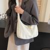 Guofeng Simple Women's Bag 2024 Novo Cross-border Comércio Exterior Bordado Crossbody Tote Bag Spot Women's Shoulder Underarm Bag
