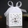 Caballo de Troya Hueco para el Día del Niño Caja de Dulces Láser Caja de Dulces para la Luna Llena del Bebé Fiesta del Festival Infantil Caja de Dulces Personalizada