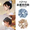Diadema de satén scrunchie extragrande de moda 2025 para mujer que no tira del pelo