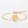 Pulseira Redonda de Aço Inoxidável Cruzada Transfronteiriça Pulseira de Corrente Cruzada Europeia e Americana Material em Branco Pulseira de Presente de Feriado Atacado