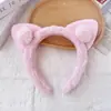 Faixa de Cabelo Lavável Feminina Fofa 2025 Novo Headwear de Desenho Animado Lavar o Rosto Aplicar Máscara Faixa de Cabelo Antiderrapante Faixa de Cabeça de Pelúcia