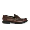 Versión de Piel de Oveja ~ Mocasines Retro Slip-On Jk para Mujer con Moneda Pequeña Dorada Pulida a Mano, Tacón Grueso y Suela Gruesa, Zapatos Pequeños de Cuero