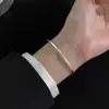 Pulsera Trenzada Retorcida para Hombres y Mujeres, Muñequera Retro de Personalidad Resistente, Diseño de Nicho Moderno, Joyería Hip-Hop Punk de Estilo Abierto