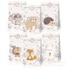 LB006 bolsa de papel pequeña fresca animal del bosque Zorro fiesta tote bolsa de dulces fiesta de cumpleaños bolsa de papel de regalo