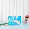 Bolsa Láser de PVC Bolso Transparente Personalizado Bolsa de Regalo Bolsa de Gelatina Colorida Bolsa de Plástico para Souvenirs con Logo Impreso