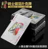 Gold Poker PVC Plástico Poker impermeável Creative Poker Local Hero Gold Dollar Euro Gold Poker