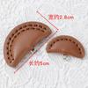 Fivela de Metal Semicircular de Perna Alta Costurada à Mão, Fivela Decorativa de Couro em Forma de Pastel para Roupas, Fivela de Couro Estilo Chinês Transfronteiriça