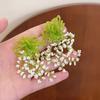 Pendientes de Flores con Cuentas Atmósfera Estilo Bosque El Mago de Oz Pendientes Exagerados para Vacaciones de Primavera y Verano en la Playa para Mujer Pendientes