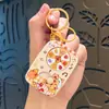 Chaveiro Giratório Capivara Divertida Pingente Desenho Animado Giratório Brinquedo Anti-Stress Infantil Decoração de Mochila Pequeno Presente