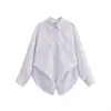 Traje de Dos Piezas de Popelina Holgada Estilo Perezoso con Pantalones Rayados para Mujer, Nuevo de Primavera 2025, Transfronterizo Europeo y Americano