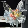 Pon Esfuerzo en Diseñar un Ramo de Mariposas para el Festival Qixi, Papel de Regalo para Flores, Materiales DIY para Empaque de Flores, Arte Floral de Floristería, Papel de Envoltura Floral, Arte Floral