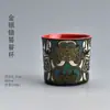 Wg6Q Taza de Té Cerámica Kung Fu Juego de Té Taza de Té Azul y Blanco Taza de Maestro Taza Individual Porcelana Blanca Pintada a Mano Arena Púrpura