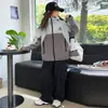 Jaqueta de Esqui Feminina 2026 Roupa Externa Casual Estilosa para Crianças Primavera e Outono Três em Um Forro Removível Jaqueta Corta-Vento