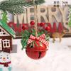 Decoração de porta de sino de natal, criativo, artesanal, faça você mesmo, material, embalagem de presente, pequeno conjunto de pingentes, adereços