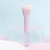 Elfia dos sonhos de luxo multi-funcional viagem portátil blush pó solto iluminador cabelo macio pincel de maquiagem ferramenta profissional único