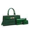 Bolso Cruzado de un Solo Hombro para Mujer 2026 Nuevo Modelo Urbano Simple Patrón de Cocodrilo Moda Conjunto de Tres Piezas Bolso de Mano de PU Venta al por Mayor