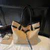 Bolso Cruzado Femenino Casual de Gran Capacidad con Correa Decorativa 2025 Otoño e Invierno Nuevo Mochila Cruzada Casual Bolso Tote para el Trabajo