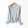 Top de Punto Canalé con Cuello en U Serie Dream para Mujer, Diseño Versátil de Bloques de Color, Ajuste Holgado, Camiseta Básica Adelgazante